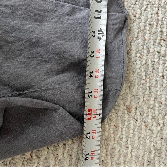 Zara Gray Lillian Linen Button Front Romper/Jumpsuit NWT - Picture 11 of 14